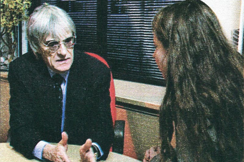 Judith Hornok in a conversation with Bernie Ecclestone